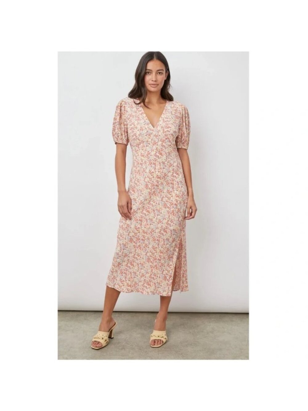 Rails Shelley Midi Dress in Multi Wildflower Size XS